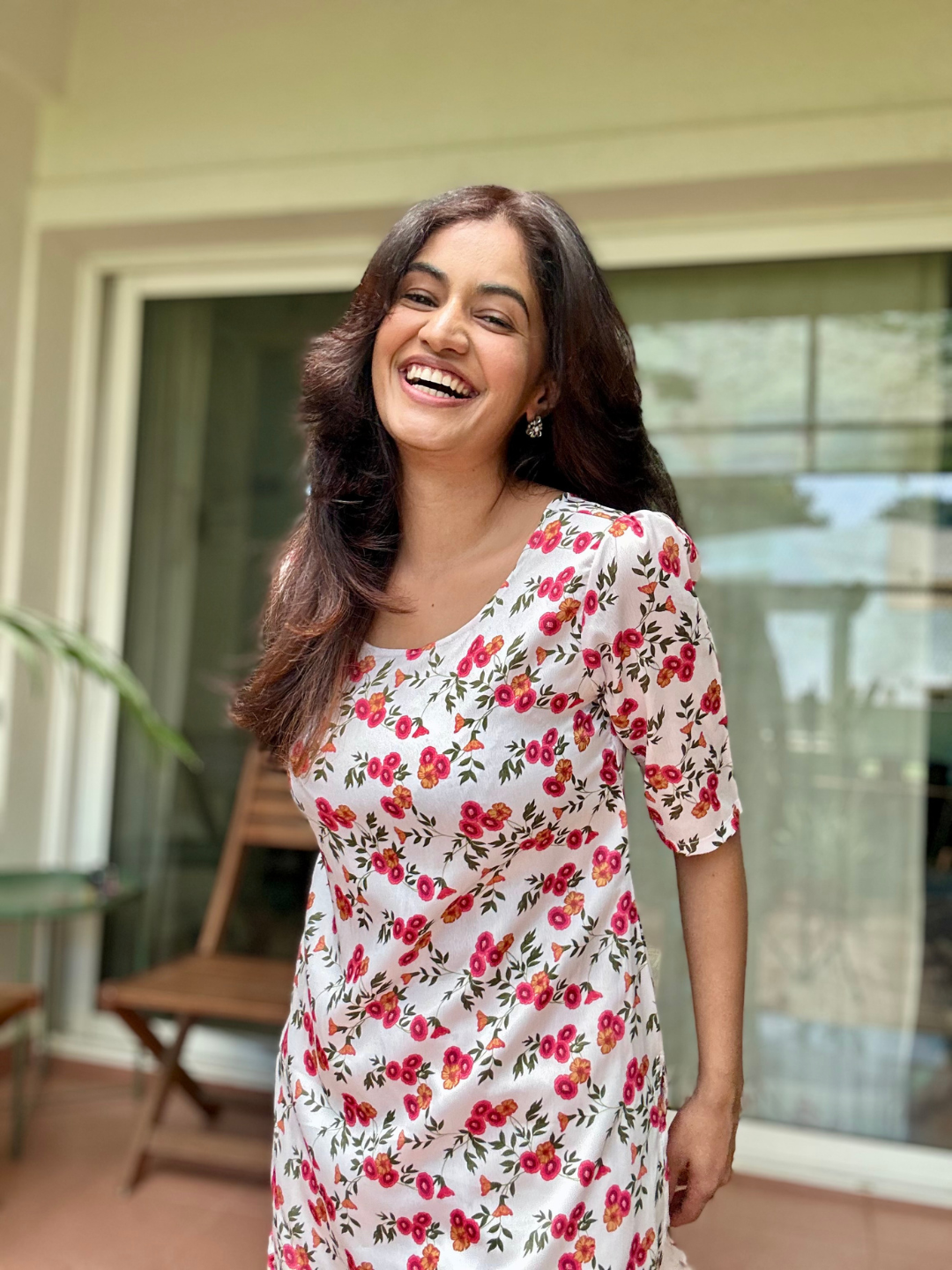 Sareen Floral Printed Off white Kurta Set