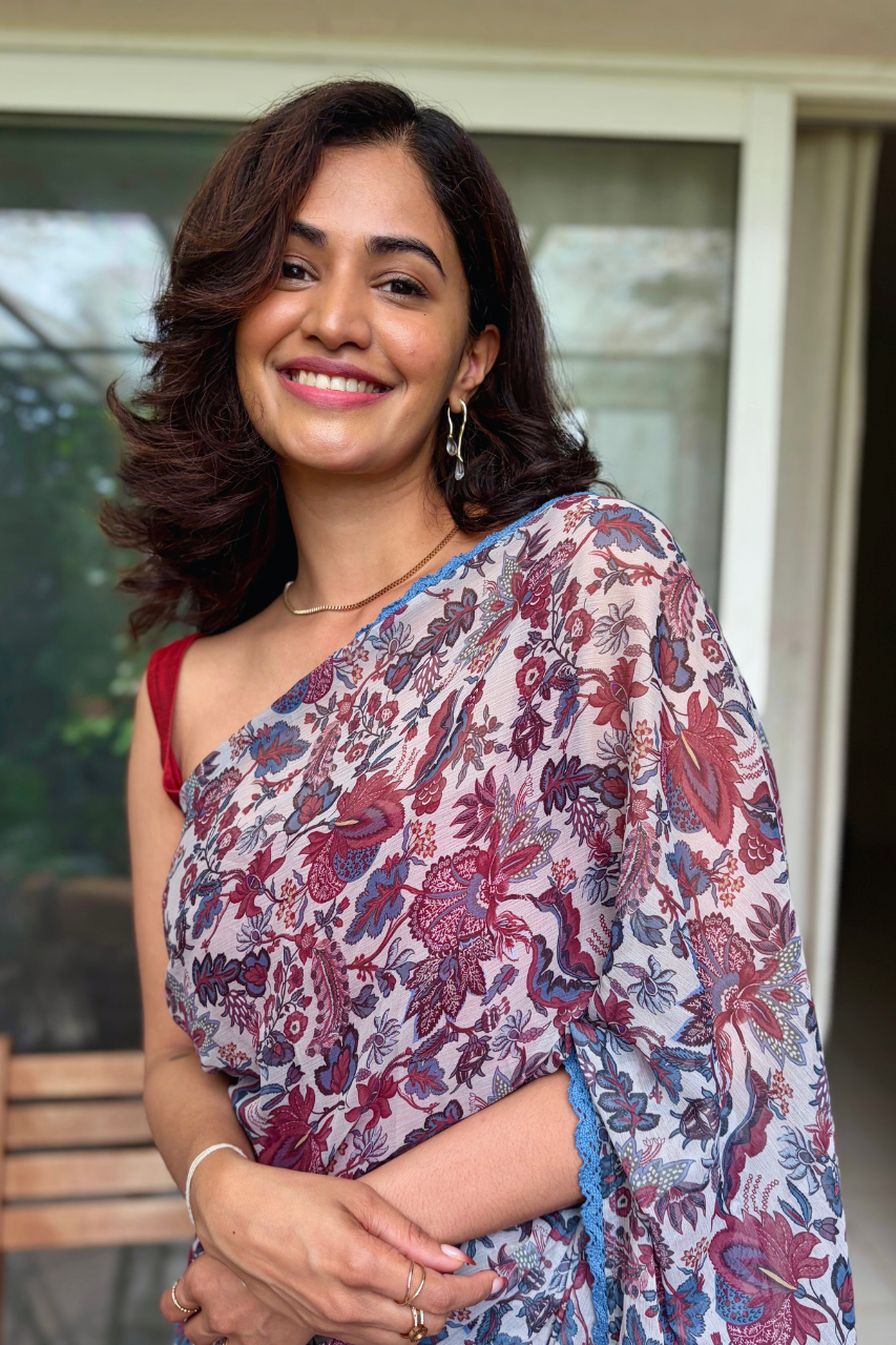 Fable Chintz Blue Ready to Wear Saree