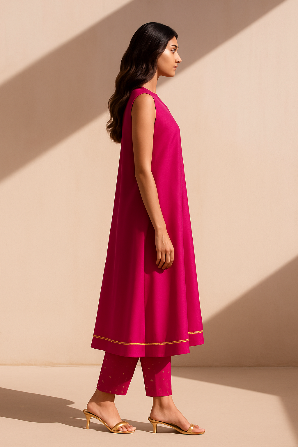 Verse Fuchsia Festive Kurta Set