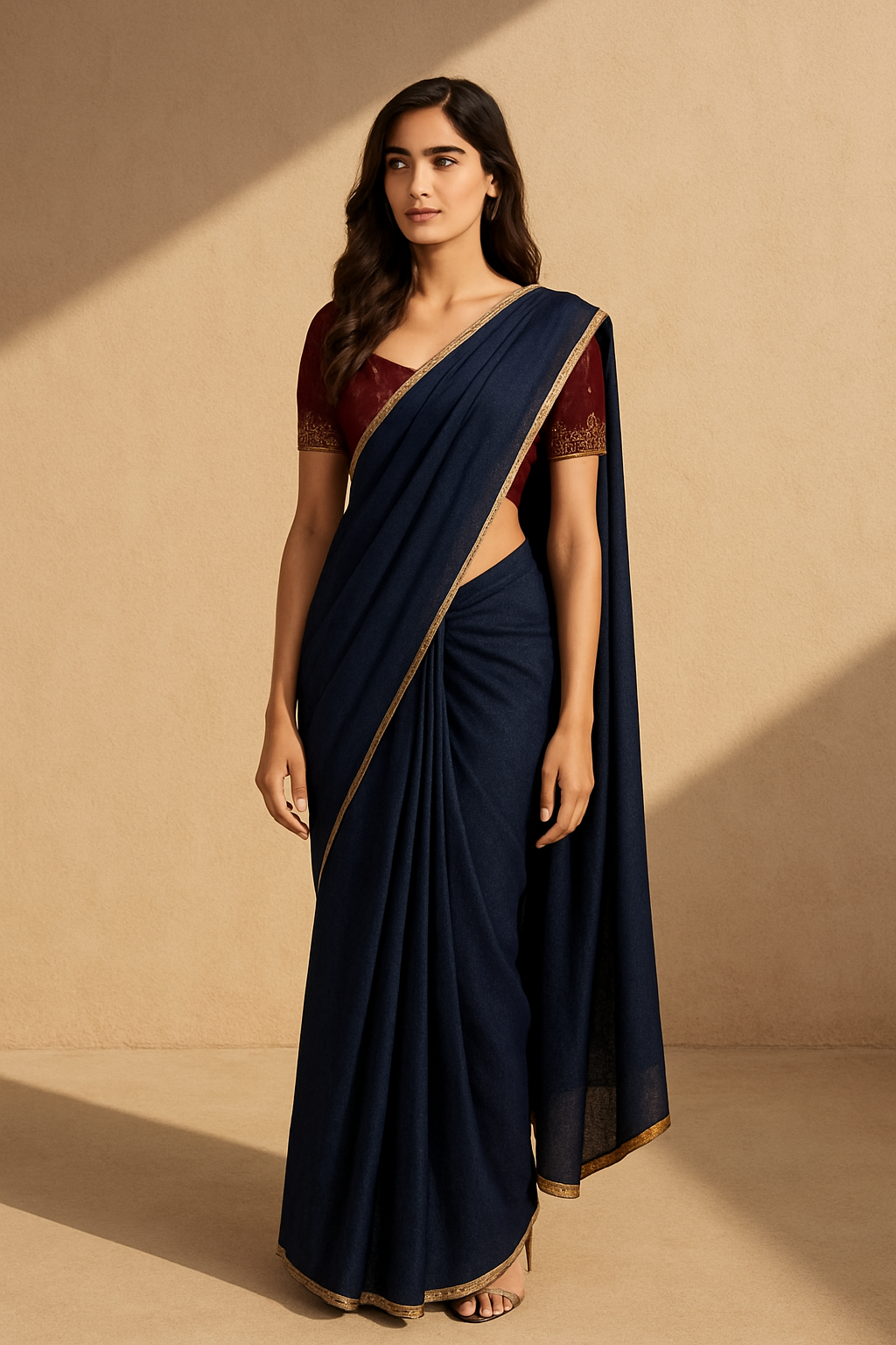 Regal Odessey Navy Saree