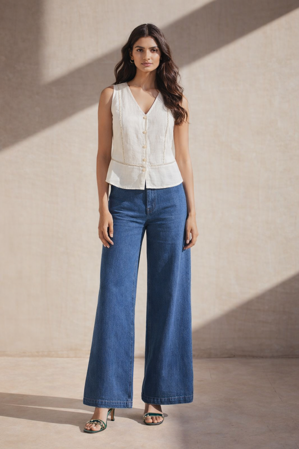 Rue White Lace Insert Top