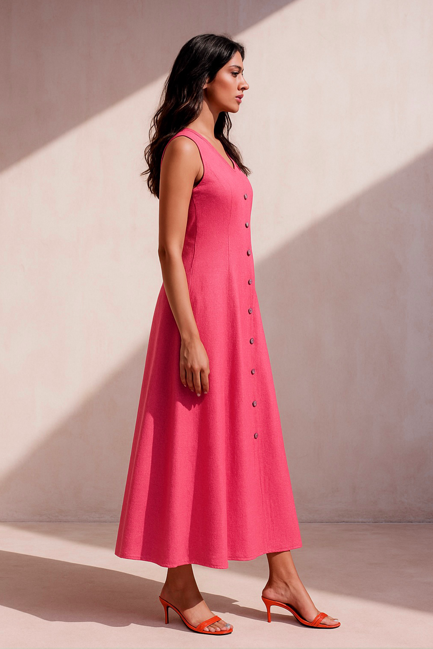 Veya Pink Shimmer Knit Dress