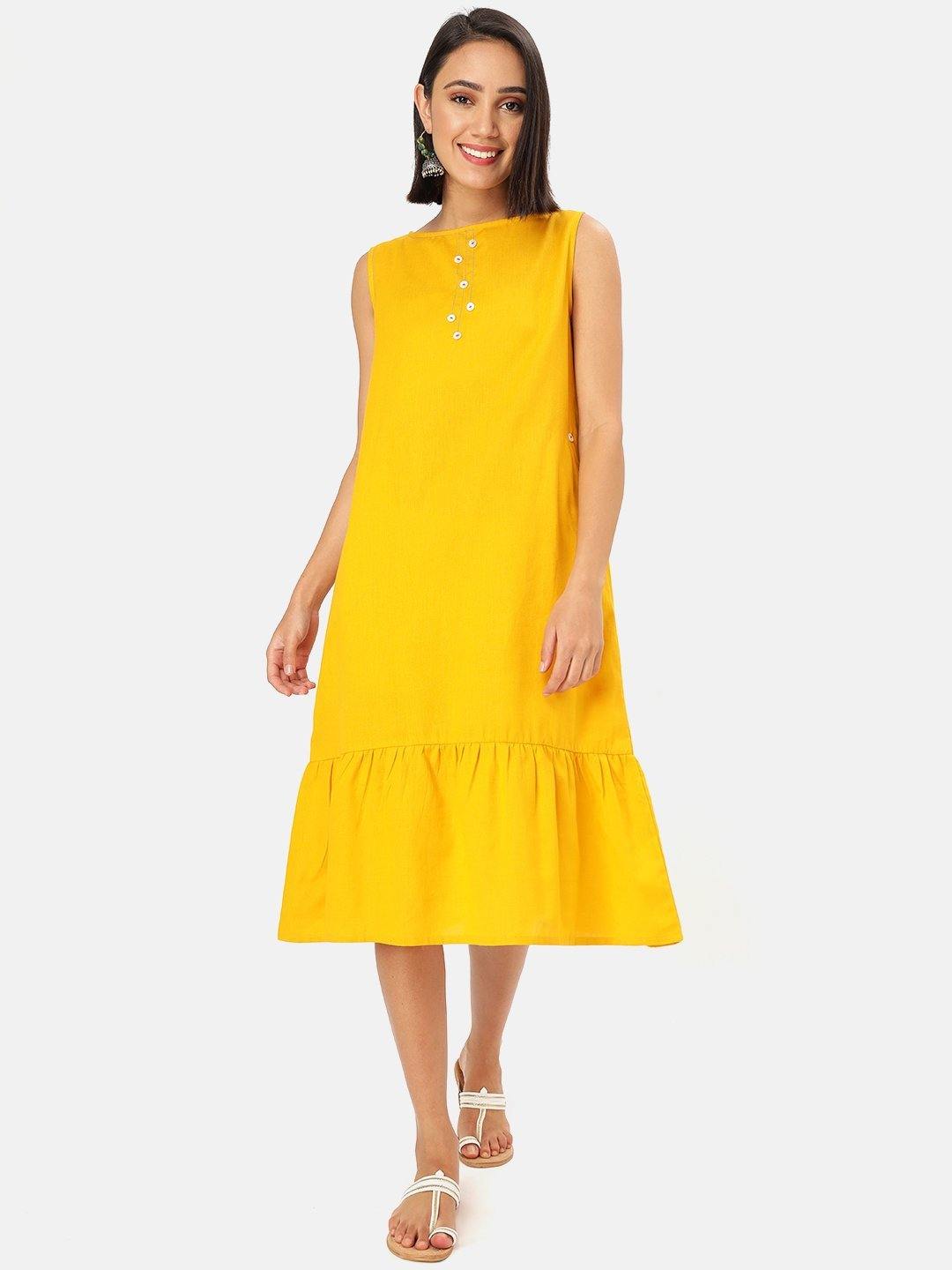Mustard_Flared_Dress_Front_Full_Shot_3 (6390641164457)