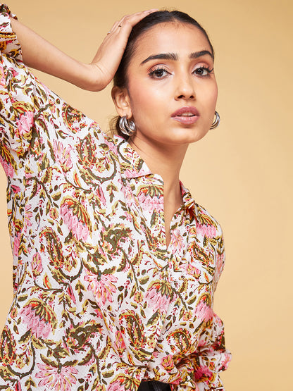 Echoes of Bliss Multicolour floral Shirt