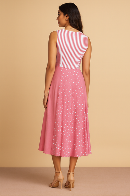 Wild Flower Pink Wrap Dress