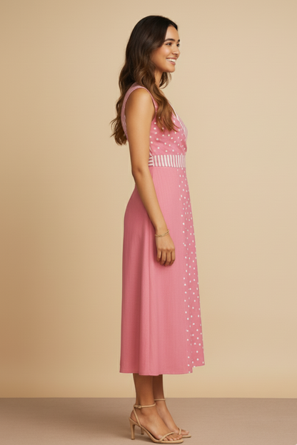 Wild Flower Pink Wrap Dress