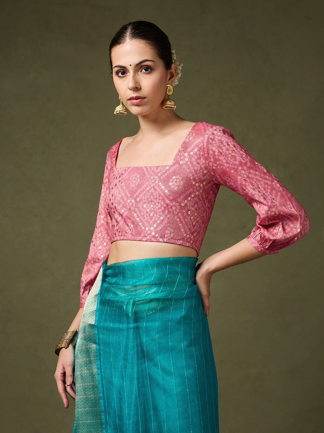 Timeless Traditions Pink Designer Blouse