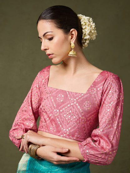 Timeless Traditions Pink Designer Blouse