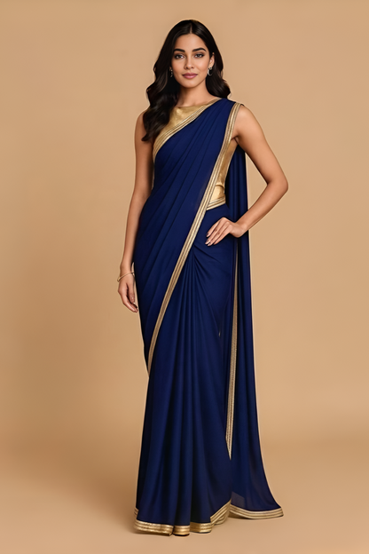 Regal Odessey Navy Saree