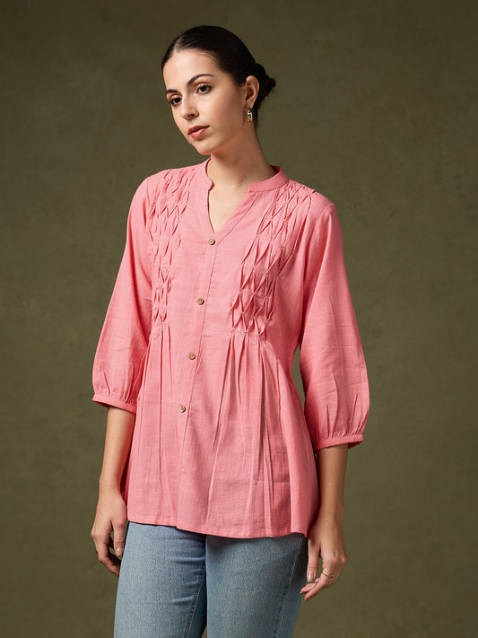 Blooming Elegance Pink Top