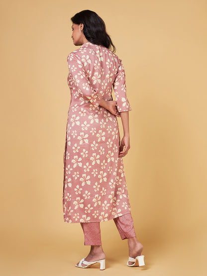 Blooming Melodies Floral Printed Kurta Set