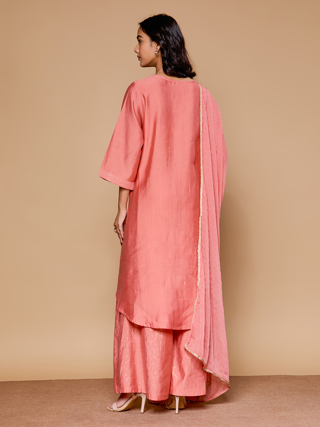 Autumn Yearn Pink Kurta Set