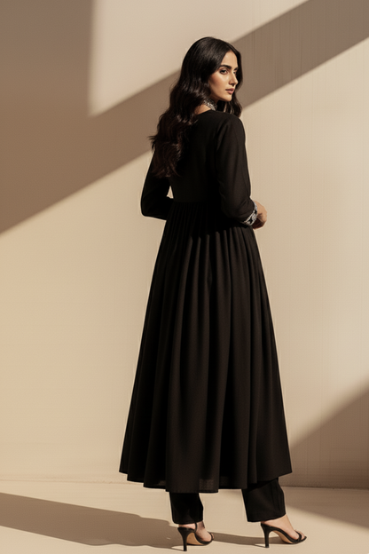 Midnight Grace Black Kurta Set