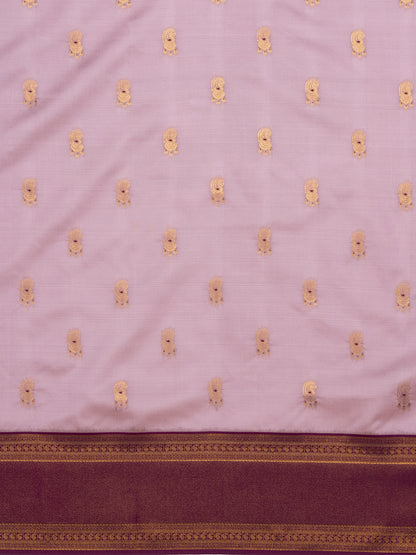 Divine Drapes Lavender Motif Saree