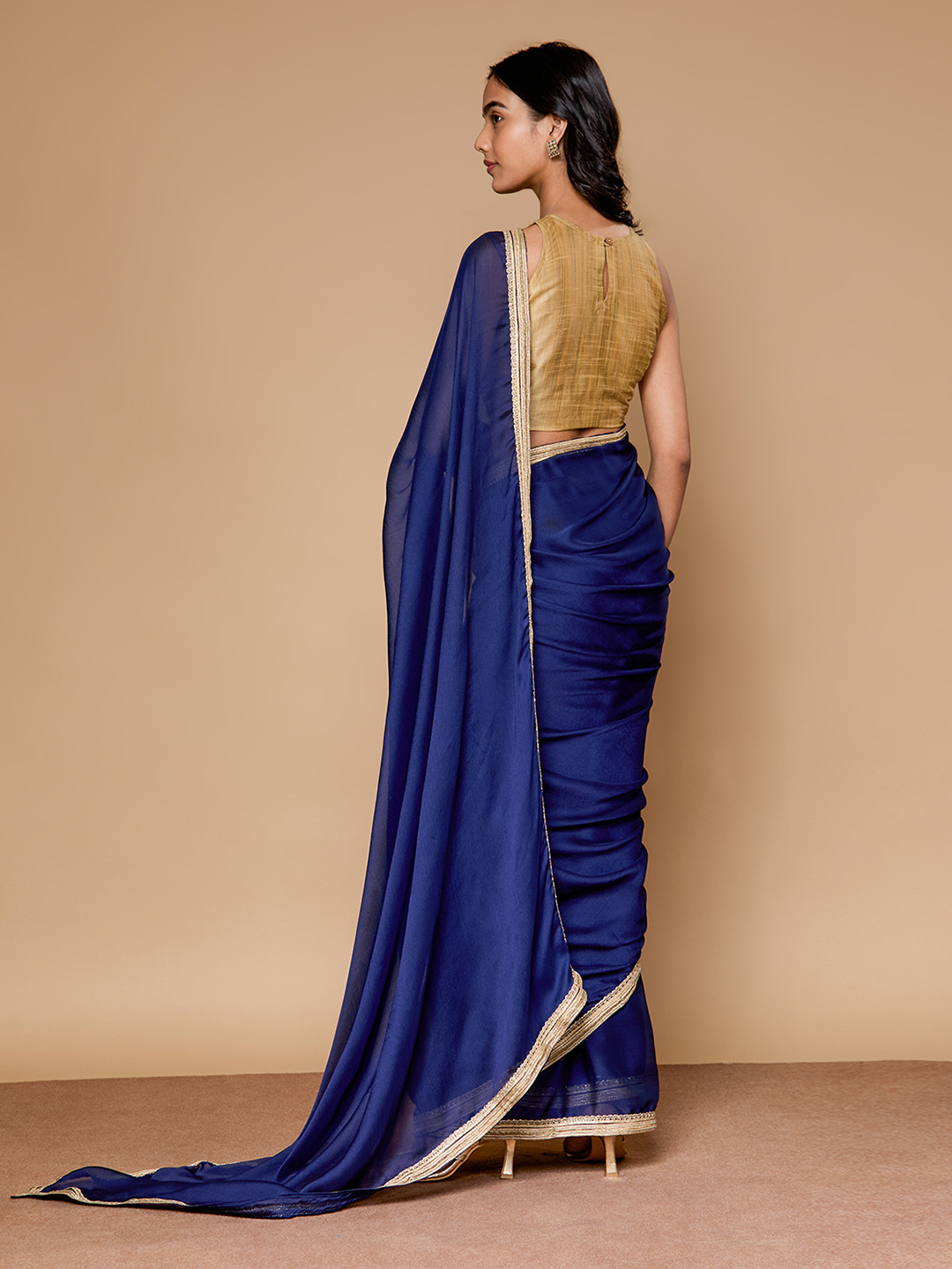 Regal Odessey Navy Saree