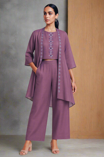Oranate Oasis Purple Co-ord set