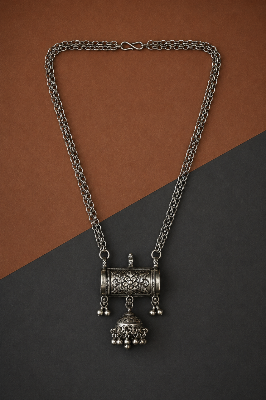 Earth & Silver Coin Necklace - III