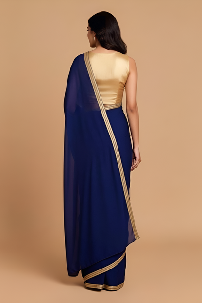 Regal Odessey Navy Saree