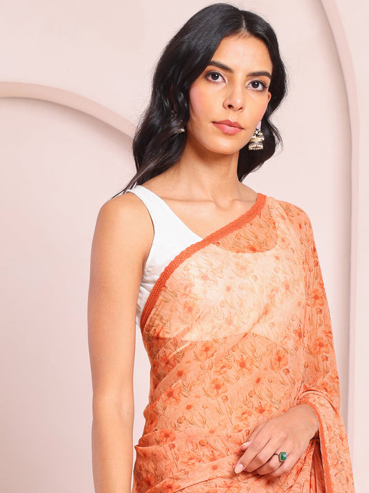 Ethereal Dreams Embroidered Off White Tie Up Blouse