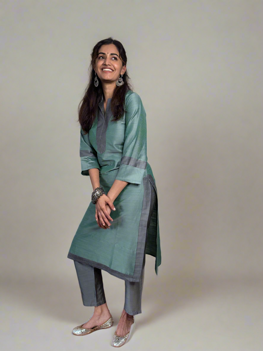 Tantu Sap Green Kurta Set