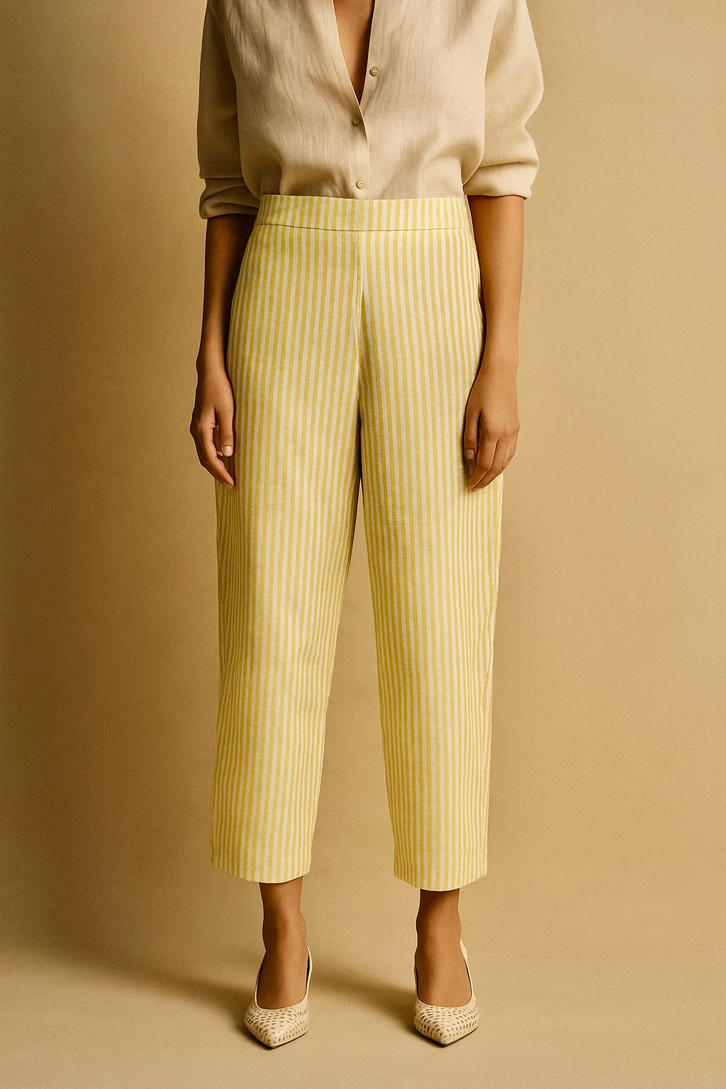 Lemonade Yellow Striped Trouser
