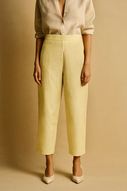 Lemonade Yellow Striped Trouser