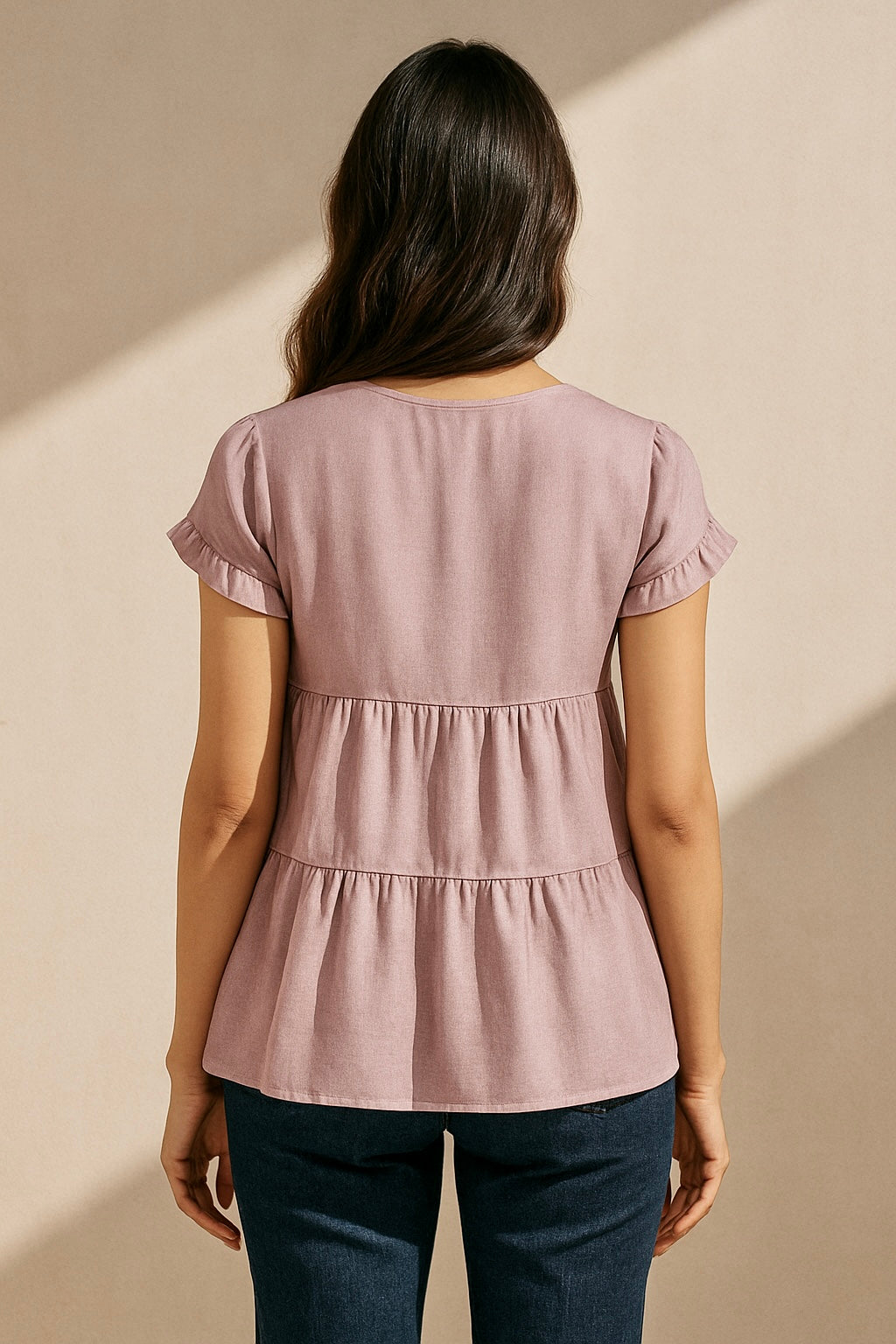 Era Lavender Tiered Top