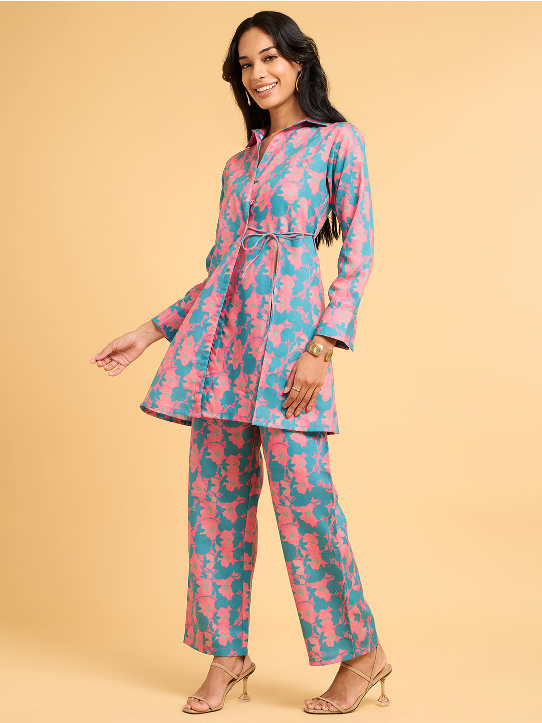 Home Folk All over print Vibrant Co-ord set