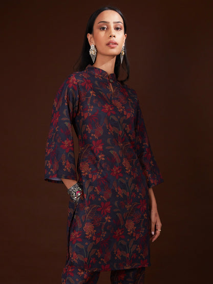 Hidden Mist Printed Kurti Set