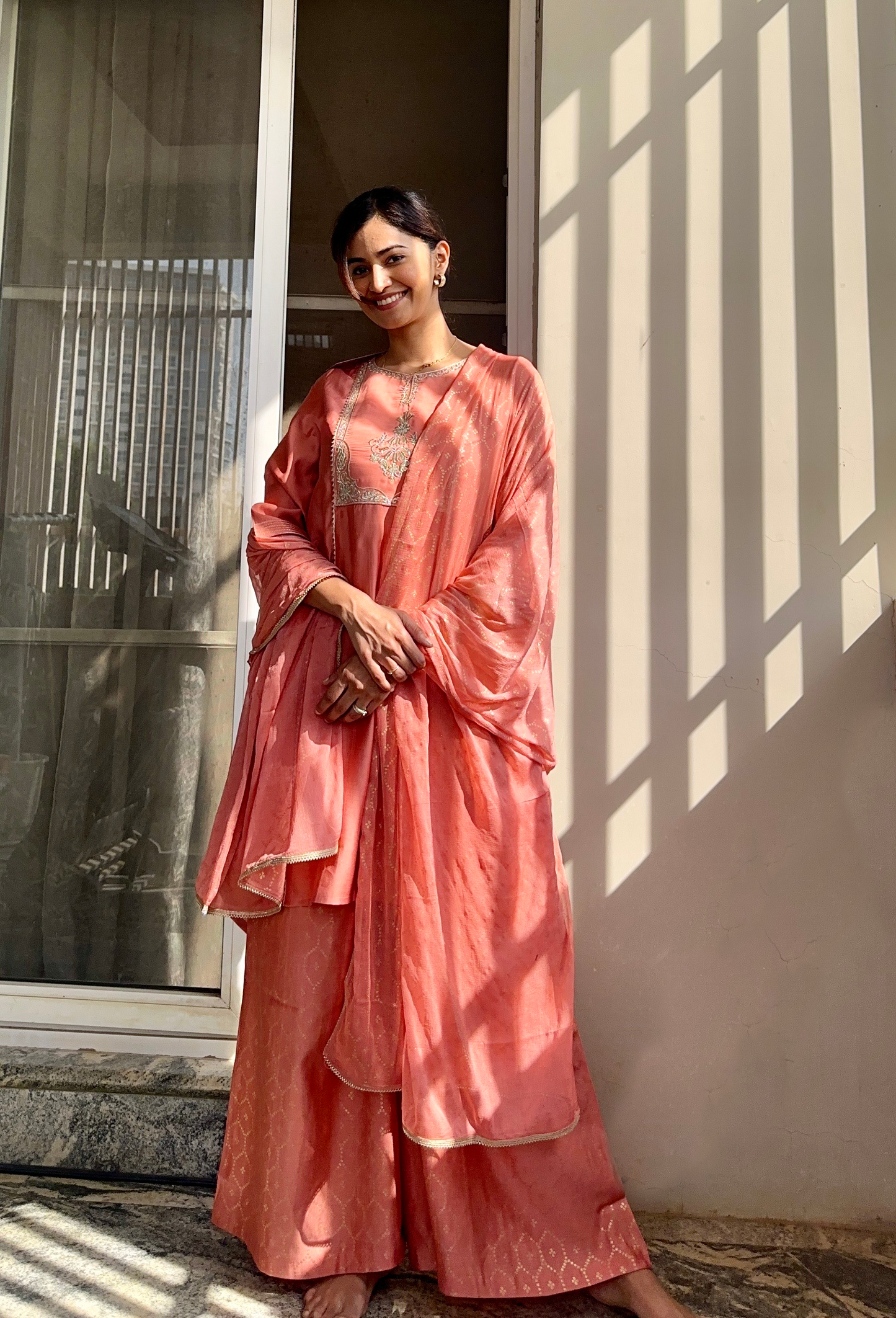 Autumn Yearn Pink Kurta Set