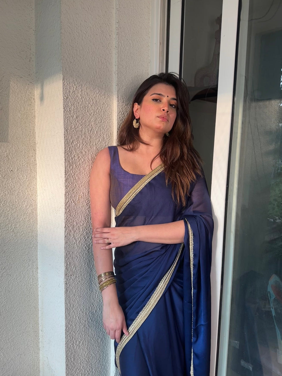 Regal Odessey Navy Saree