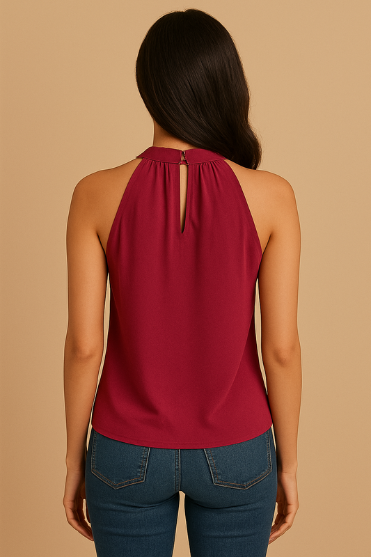 Elementary Solid Fuchsia Top