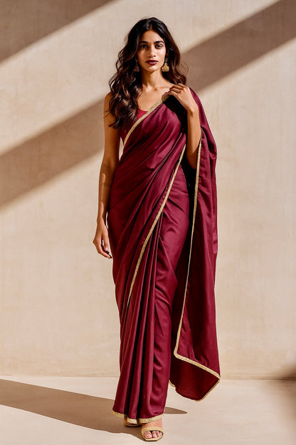 Regal Odessey Wine Saree