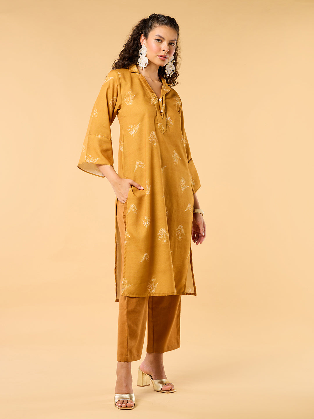 Shades of Summer Mustard Kurta Set