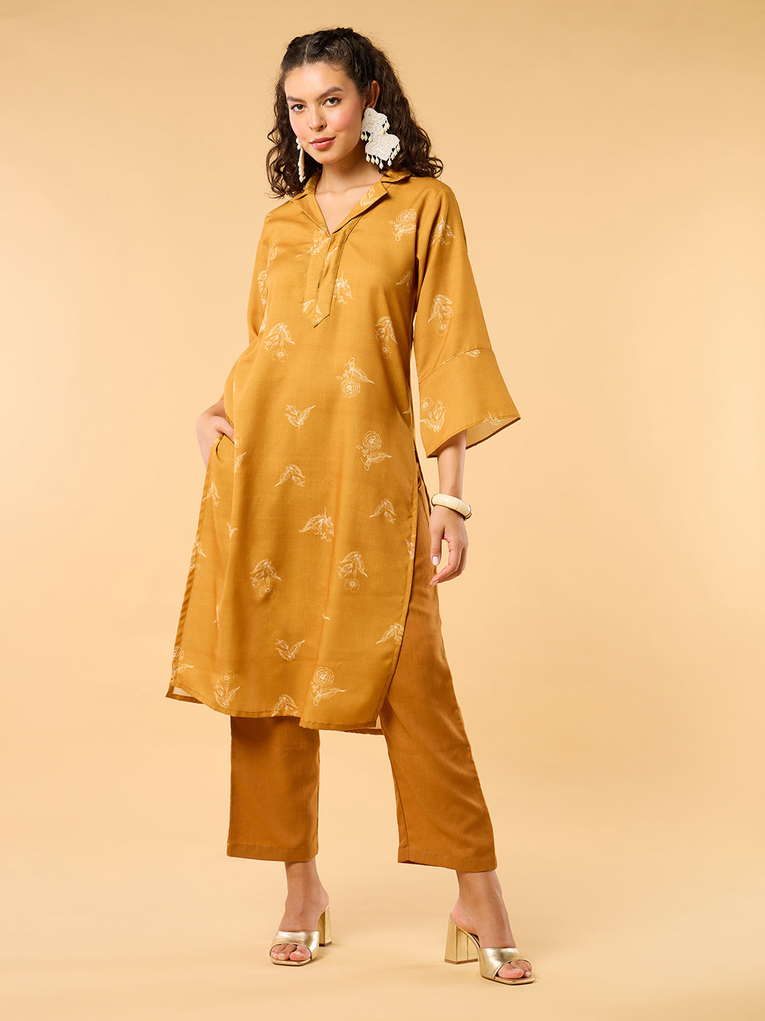 Shades of Summer Mustard Kurta Set