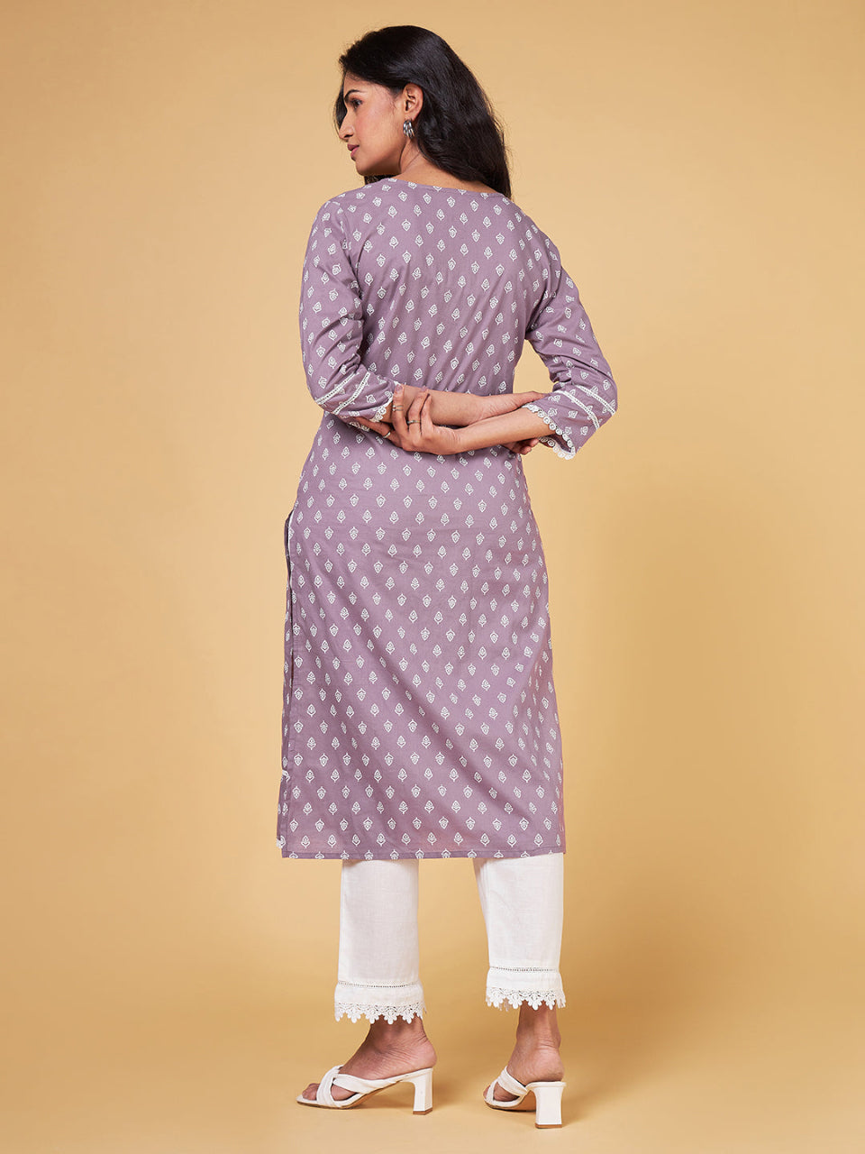 Blooming Melodies Printed Straight Kurta Set