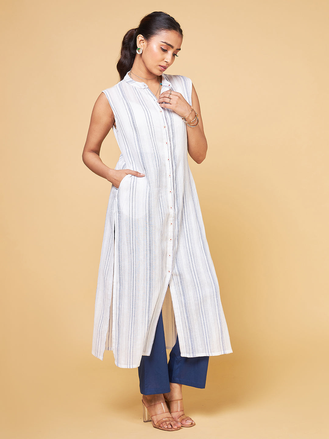 Home Folks White Kurta Set