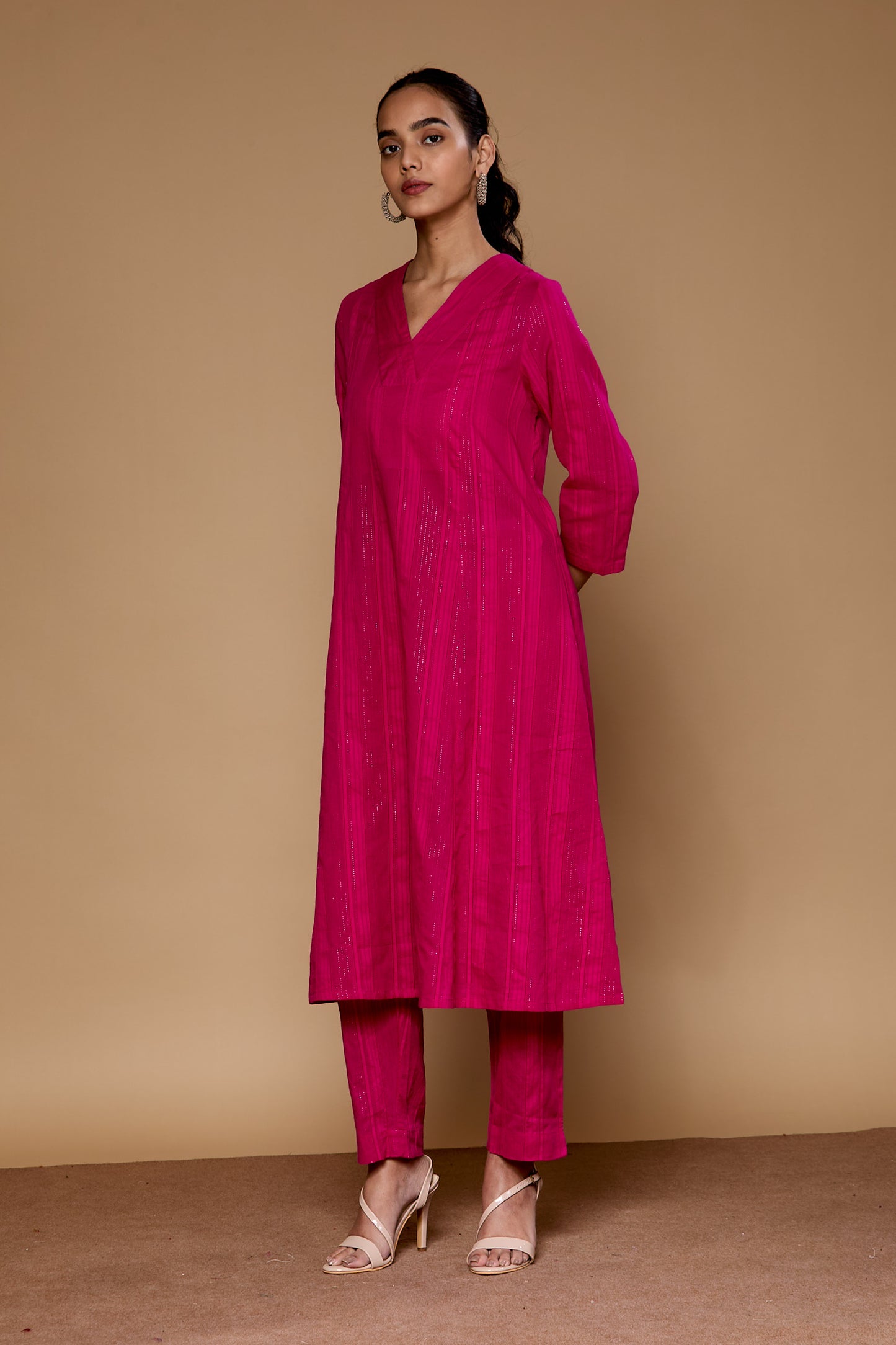 Autumn Yearn Magenta Kurta Set