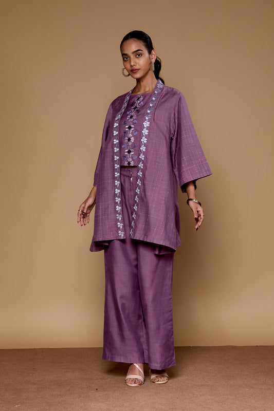 Oranate Oasis Purple Co-ord set