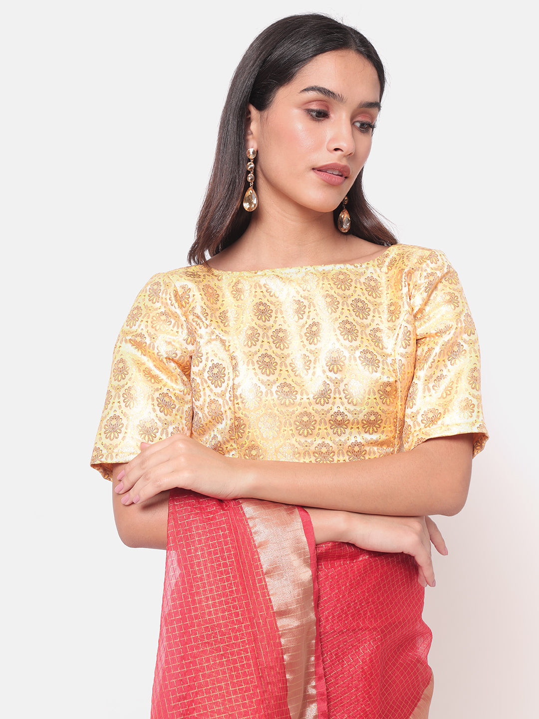 Saaki Women Nitaara Gold Silk Blouse