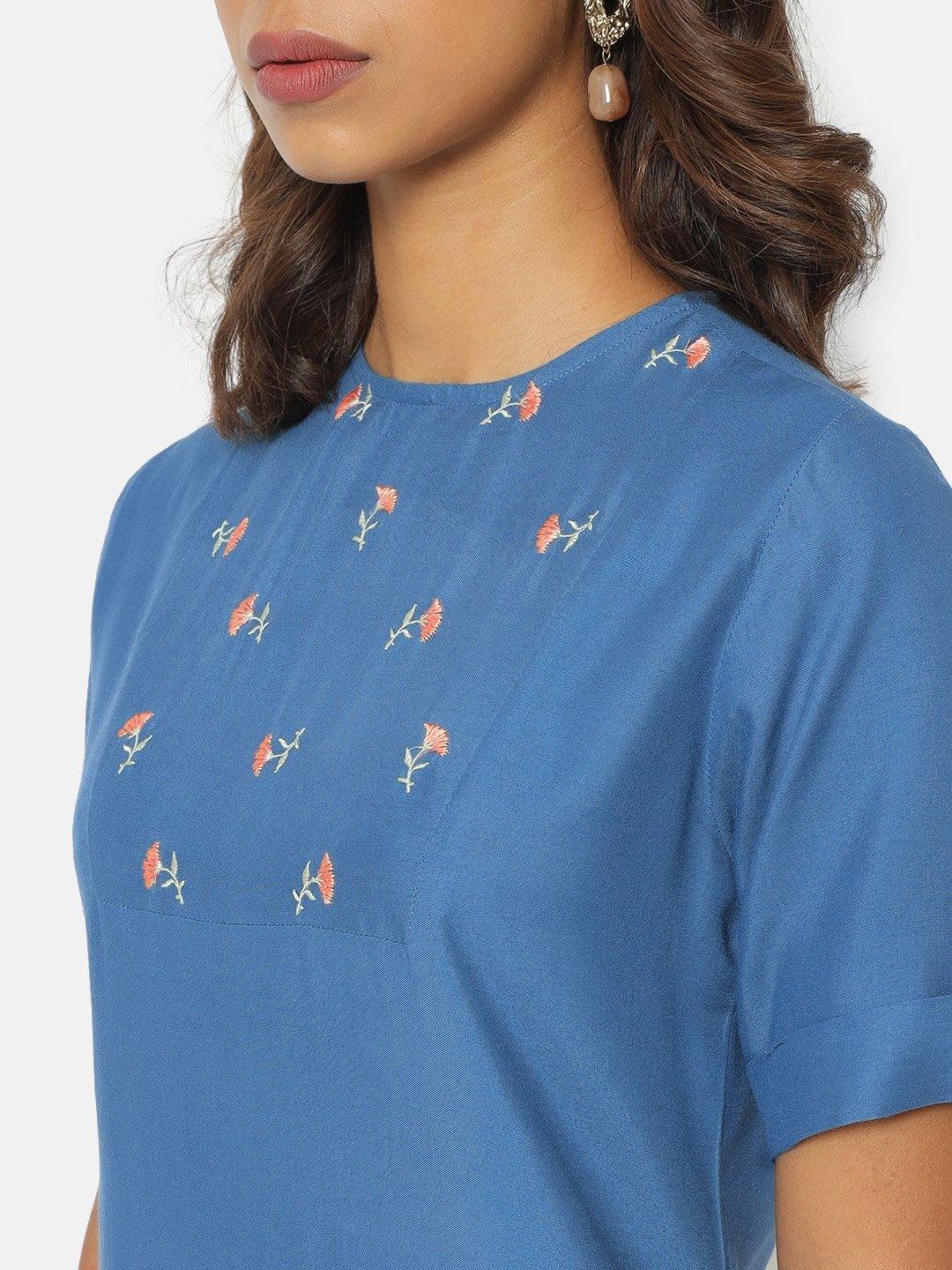 Blue_Embroidered_Kurta_Front_Close_Up_1 (6390639263913)