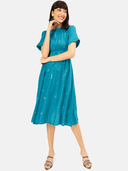 Teal_Printed_Dress_Front_Full_Shot_3 (6098122703017)