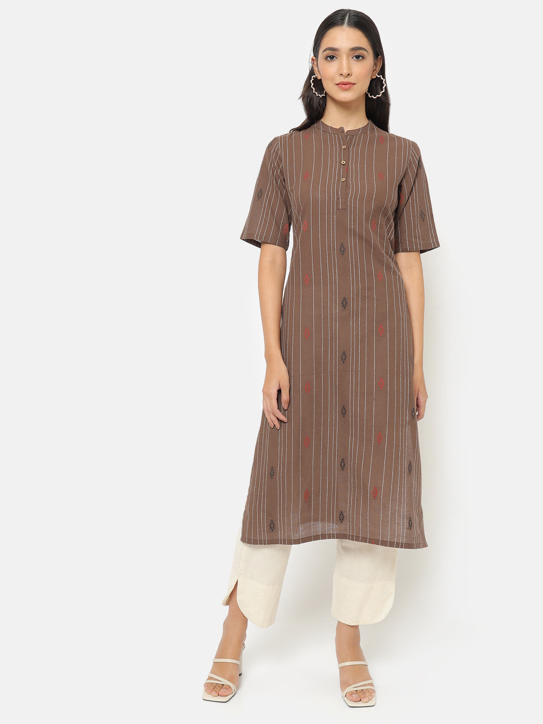 Saaki Women Weaves of South Mandarin Collar Kurta