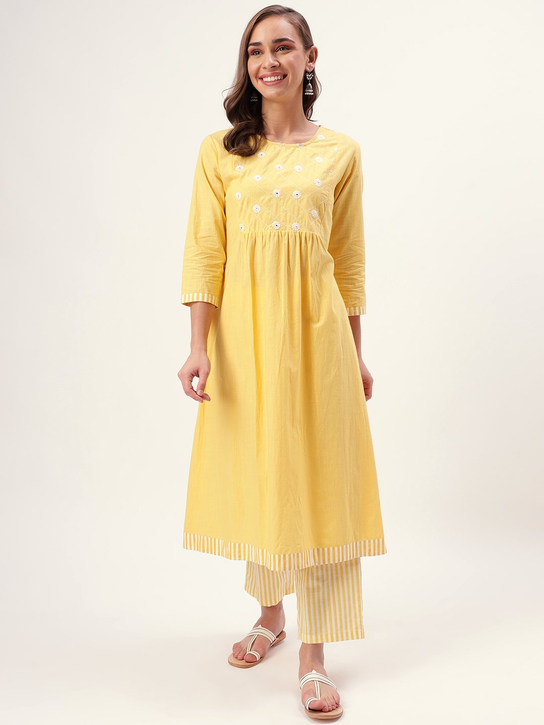 Lemonade Embroidered Kurta