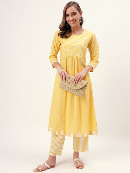 Lemonade Embroidered Kurta