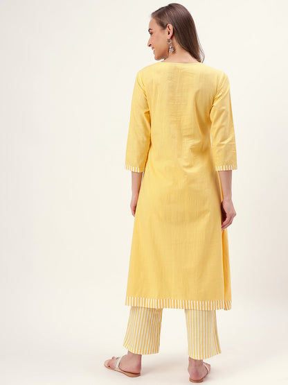 Lemonade Embroidered Kurta